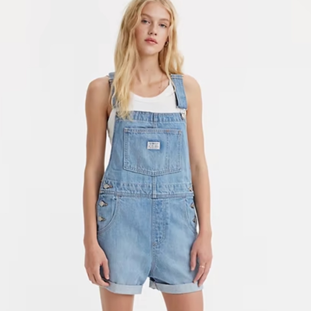 VINTAGE WOMEN'S SHORTALLS - Levi's Extra Small XS Overalls